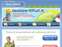 Tablet Screenshot of gestione-rifiuti.it